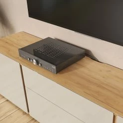 Germania TV-Lowboard Mesa II - Glas - Kaschmir / Eiche Dekor -Wohnzimmermöbel boutique en ligne 1000206725 200305 17324600354 DETAILS P000000001000206725