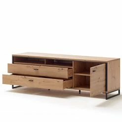 Loftscape TV-Lowboard Buena - Balkeneiche Dekor / Anthrazit -Wohnzimmermöbel boutique en ligne 1000207345 200317 14281000013 DETAILS P000000001000207345