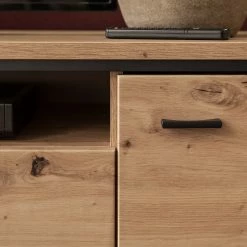 Loftscape TV-Lowboard Buena - Balkeneiche Dekor / Anthrazit -Wohnzimmermöbel boutique en ligne 1000207345 200317 14281200016 DETAILS P000000001000207345