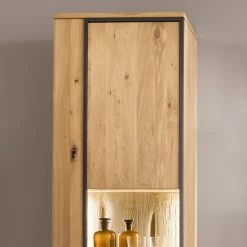 Naturoo Standvitrine Doora - Asteiche teilmassiv - Asteiche Bianco / Graphit -Wohnzimmermöbel boutique en ligne 1000207350 200317 14283500044 DETAILS P000000001000207350