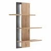 Loftscape Wandregal Buena - Balkeneiche Dekor / Anthrazit