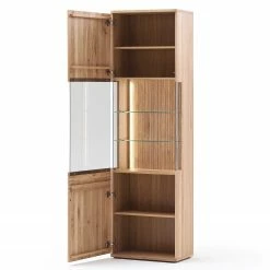 Loftscape Standvitrine Salvo - Eiche teilmassiv - Balkeneiche Bianco / Grau -Wohnzimmermöbel boutique en ligne 1000207372 200317 14303500200 DETAILS P000000001000207372