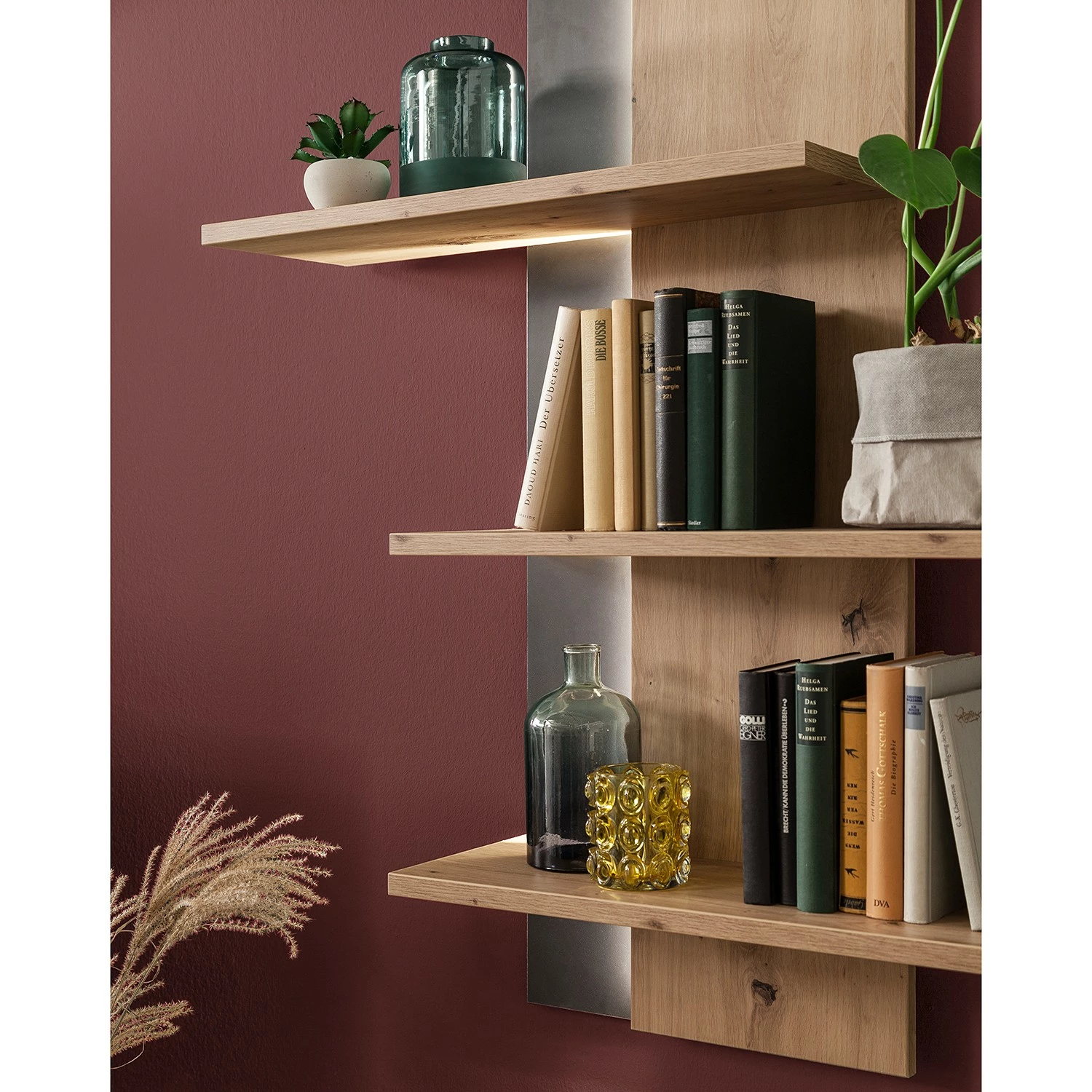 Loftscape Wohnwand Buena I (3-teilig) - Balkeneiche Dekor / Anthrazit 15 Loftscape Wohnwand Buena I (3-teilig) - Balkeneiche Dekor / Anthrazit – Bild 15