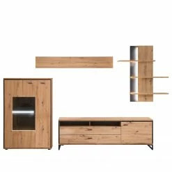 Loftscape Wohnwand Buena II (4-teilig) - Balkeneiche Dekor / Anthrazit 23 Loftscape Wohnwand Buena II (4-teilig) - Balkeneiche Dekor / Anthrazit -Wohnzimmermöbel boutique en ligne 1000207681 200305 06214600068 DETAILS P000000001000207681