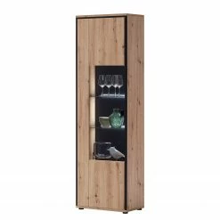 Loftscape Wohnwand Buena III (4-teilig) - Balkeneiche Dekor / Anthrazit -Wohnzimmermöbel boutique en ligne 1000207682 200305 06214800090 DETAILS P000000001000207682