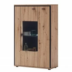 Loftscape Wohnwand Buena III (4-teilig) - Balkeneiche Dekor / Anthrazit -Wohnzimmermöbel boutique en ligne 1000207682 200305 06214800092 DETAILS P000000001000207682