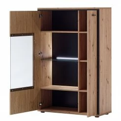 Loftscape Wohnwand Buena III (4-teilig) - Balkeneiche Dekor / Anthrazit -Wohnzimmermöbel boutique en ligne 1000207682 200305 06214800093 DETAILS P000000001000207682