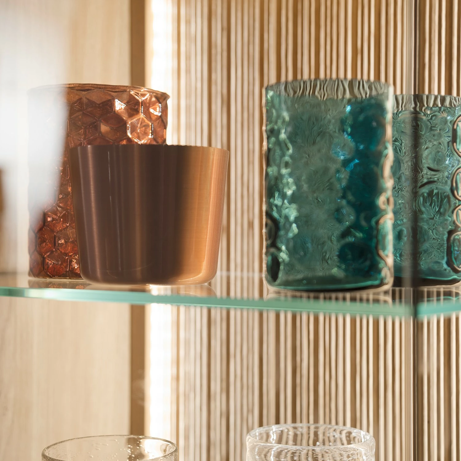 Loftscape Wohnwand Salvo I (3-teilig) - Eiche teilmassiv - Balkeneiche Bianco / Grau 14 Loftscape Wohnwand Salvo I (3-teilig) - Eiche teilmassiv - Balkeneiche Bianco / Grau – Bild 14