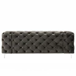 Jack & Alice Sofa Leominster II (3-Sitzer) - Samt Fosca: Dunkelgrau -Wohnzimmermöbel boutique en ligne 1000209057 210108 10043200241 DETAILS P000000001000209057
