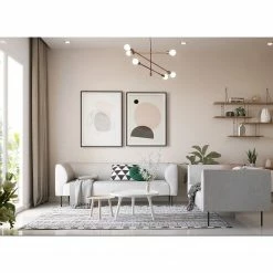 Fredriks Sofa Kolkki (2-Sitzer) - Webstoff - Hellgrau -Wohnzimmermöbel boutique en ligne 1000209153 200415 11595500095 MOOD DETAILS P000000001000209153 mood