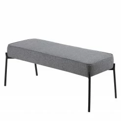 Mørteens Polsterhocker Westby - Webstoff - Grau