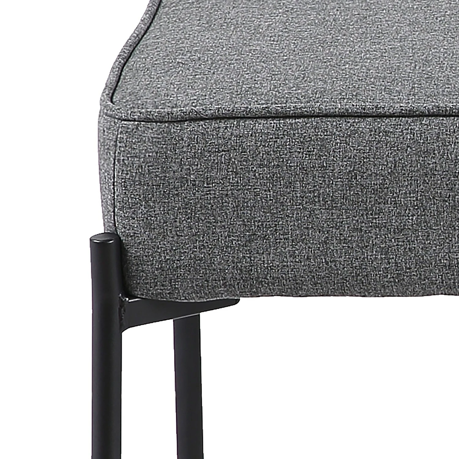 Mørteens Polsterhocker Westby - Webstoff - Grau 4 Mørteens Polsterhocker Westby - Webstoff - Grau – Bild 4