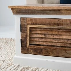 Maison Belfort Couchtisch Newhaven - Mango massiv - Mango / Weiß -Wohnzimmermöbel boutique en ligne 1000209374 210311 08073800006 DETAILS P000000001000209374