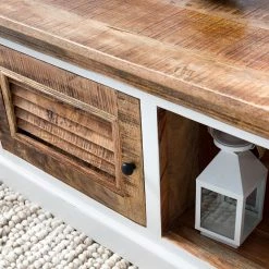 Maison Belfort Couchtisch Newhaven - Mango massiv - Mango / Weiß -Wohnzimmermöbel boutique en ligne 1000209374 210311 08074000009 DETAILS P000000001000209374