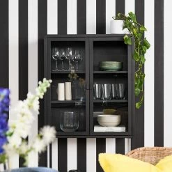 Loftscape Highboard Cowee II - Glas / Metall - Schwarz -Wohnzimmermöbel boutique en ligne 1000209633 220429 030 DETAILS P000000001000209633