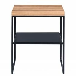 Loftscape Beistelltisch Saxton - Eiche Dunkel Dekor / Schwarz 5 Loftscape Beistelltisch Saxton - Eiche Dunkel Dekor / Schwarz -Wohnzimmermöbel boutique en ligne 1000209651 200406 13050700023 DETAILS P000000001000209651