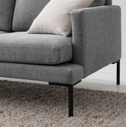 Fredriks Sofa Bellaire(2-Sitzer) - Mischgewebe - Grau - Schwarz -Wohnzimmermöbel boutique en ligne 1000209729 201110 13550100403 DETAILS P000000001000209729