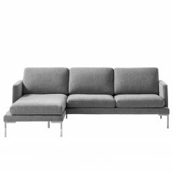 Fredriks Ecksofa Bellaire - Mischgewebe - Grau - Longchair davorstehend links - Silber -Wohnzimmermöbel boutique en ligne 1000209734 201110 13550600460 DETAILS P000000001000209734