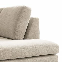 Fredriks Ecksofa Bellaire - Mischgewebe - Hellbeige - Ottomane davorstehend rechts - Schwarz -Wohnzimmermöbel boutique en ligne 1000209762 201110 13553400792 DETAILS P000000001000209762