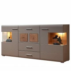 Wohnzimmermöbel boutique en ligne 29 Loftscape Sideboard Aulby - Inkl. Beleuchtung - Taupe