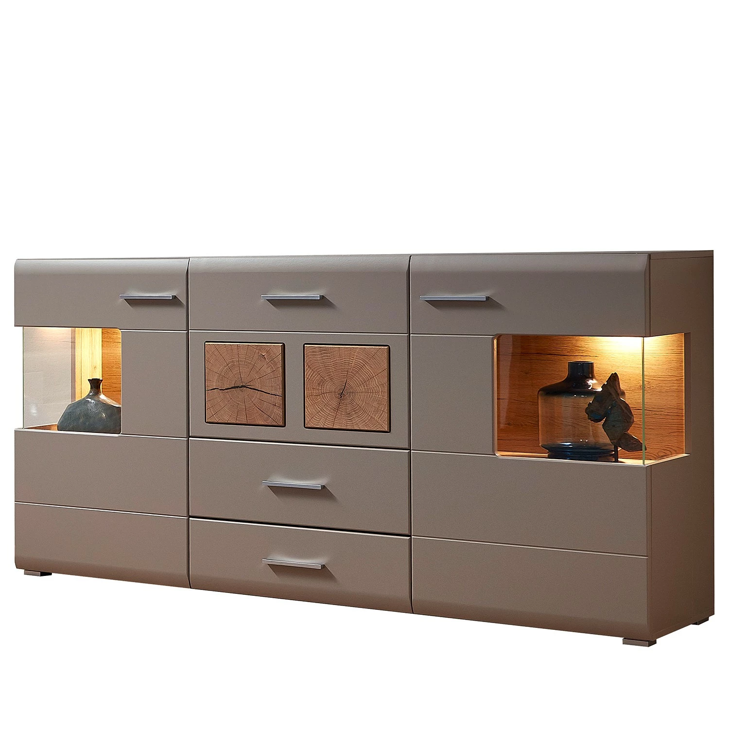 Loftscape Sideboard Aulby - Inkl. Beleuchtung - Taupe 1 Loftscape Sideboard Aulby - Inkl. Beleuchtung - Taupe