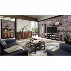 Red Living Highboard Blackpool I - Inkl. Beleuchtung - Altholz Dekor / Grau 9 Red Living Highboard Blackpool I - Inkl. Beleuchtung - Altholz Dekor / Grau -Wohnzimmermöbel boutique en ligne 1000209806 210331 08331200004 MOOD DETAILS P000000001000209806 mood