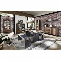 Red Living Highboard Blackpool II - Inkl. Beleuchtung - Altholz Dekor / Grau 9 Red Living Highboard Blackpool II - Inkl. Beleuchtung - Altholz Dekor / Grau -Wohnzimmermöbel boutique en ligne 1000209807 210331 08331600006 MOOD DETAILS P000000001000209807 mood