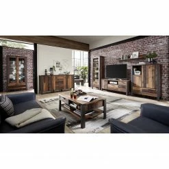 Red Living Kommode Blackpool - Altholz Dekor / Grau -Wohnzimmermöbel boutique en ligne 1000209808 210331 08331900007 MOOD DETAILS P000000001000209808 mood