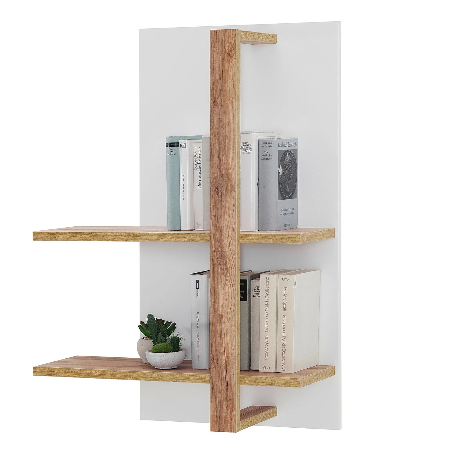 Loftscape Wohnwand Mundai II (3-teilig) - Inkl. Beleuchtung - Weiß / Eiche Wotan Dekor 13 Loftscape Wohnwand Mundai II (3-teilig) - Inkl. Beleuchtung - Weiß / Eiche Wotan Dekor – Bild 13