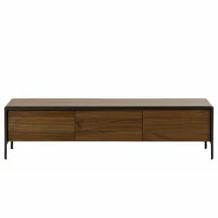 Red Living TV-Lowboard Juuka - Echtholzfurnier - Walnuss / Schwarz -Wohnzimmermöbel boutique en ligne 1000210883 200429 17361500052 DETAILS P000000001000210883