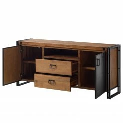 Ars manufacti Sideboard Manchester V - Akazie massiv / Metall - Akazie / Anthrazit -Wohnzimmermöbel boutique en ligne 1000210963 201008 16422100021 DETAILS P000000001000210963