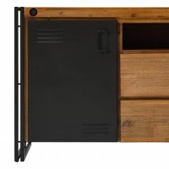 Ars manufacti Sideboard Manchester V - Akazie massiv / Metall - Akazie / Anthrazit -Wohnzimmermöbel boutique en ligne 1000210963 201008 16422200022 DETAILS P000000001000210963