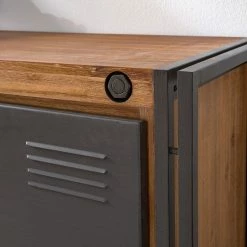 Ars manufacti Sideboard Manchester V - Akazie massiv / Metall - Akazie / Anthrazit -Wohnzimmermöbel boutique en ligne 1000210963 210210 12495600005 DETAILS P000000001000210963