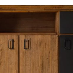 Ars manufacti Sideboard Manchester VII - Akazie massiv / Metall - Akazie / Anthrazit -Wohnzimmermöbel boutique en ligne 1000210965 201008 16430000042 DETAILS P000000001000210965