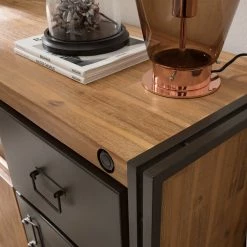 Ars manufacti Sideboard Manchester VII - Akazie massiv / Metall - Akazie / Anthrazit -Wohnzimmermöbel boutique en ligne 1000210965 210121 12574800032 DETAILS P000000001000210965