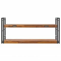 Ars manufacti Wandregal Manchester II - Akazie massiv / Metall - Akazie / Anthrazit -Wohnzimmermöbel boutique en ligne 1000210966 201012 13342100021 DETAILS P000000001000210966