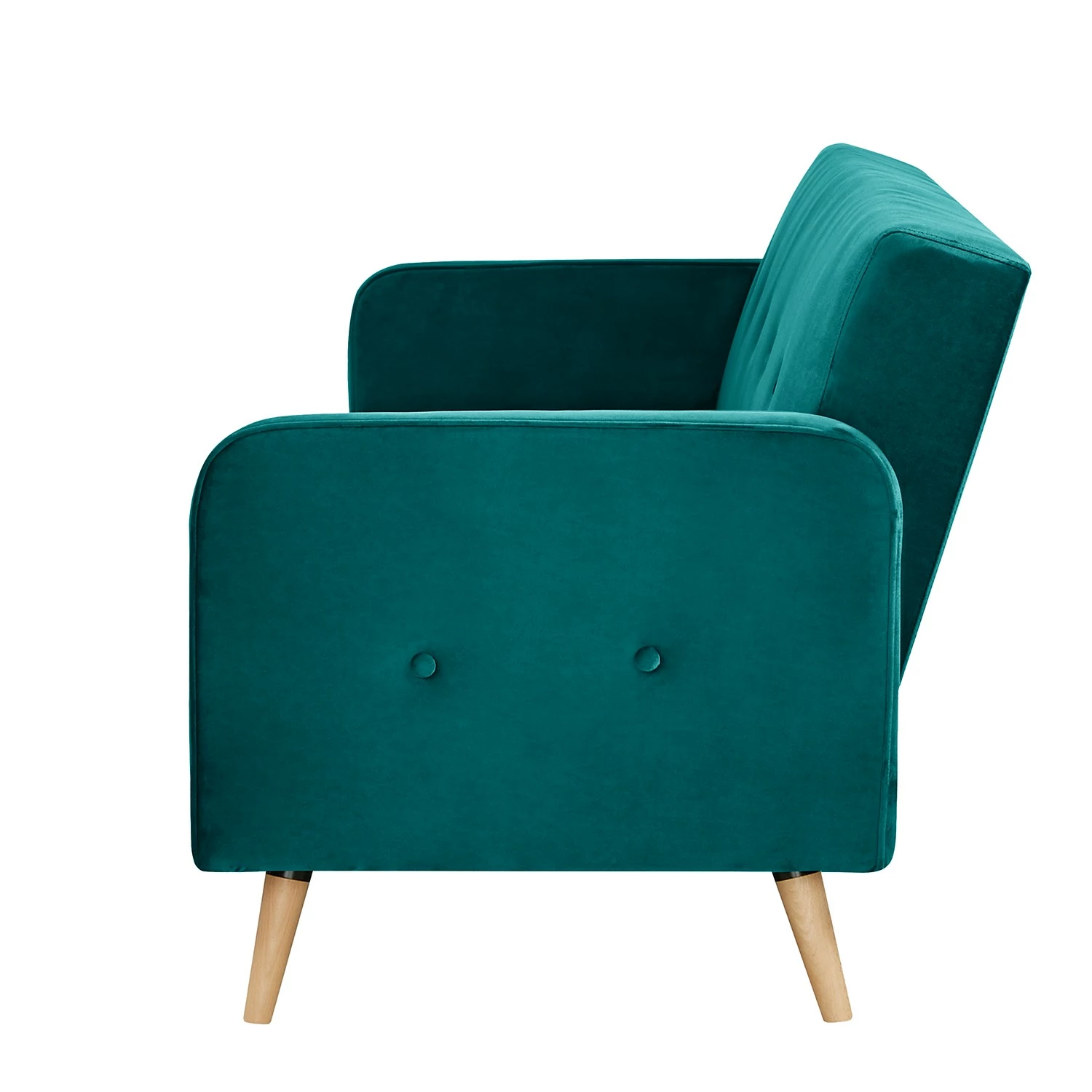 Jack & Alice Schlafsofa Daru IV - Samt - Türkis 5 Jack & Alice Schlafsofa Daru IV - Samt - Türkis – Bild 5