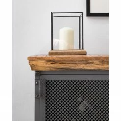 Ars manufacti Sideboard Hunter II - Mango massiv / Metall - Mango / Blaugrau -Wohnzimmermöbel boutique en ligne 1000211063 210219 10173800005 DETAILS P000000001000211063