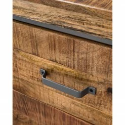 Ars manufacti Sideboard Hunter II - Mango massiv / Metall - Mango / Blaugrau -Wohnzimmermöbel boutique en ligne 1000211063 210219 10174000007 DETAILS P000000001000211063