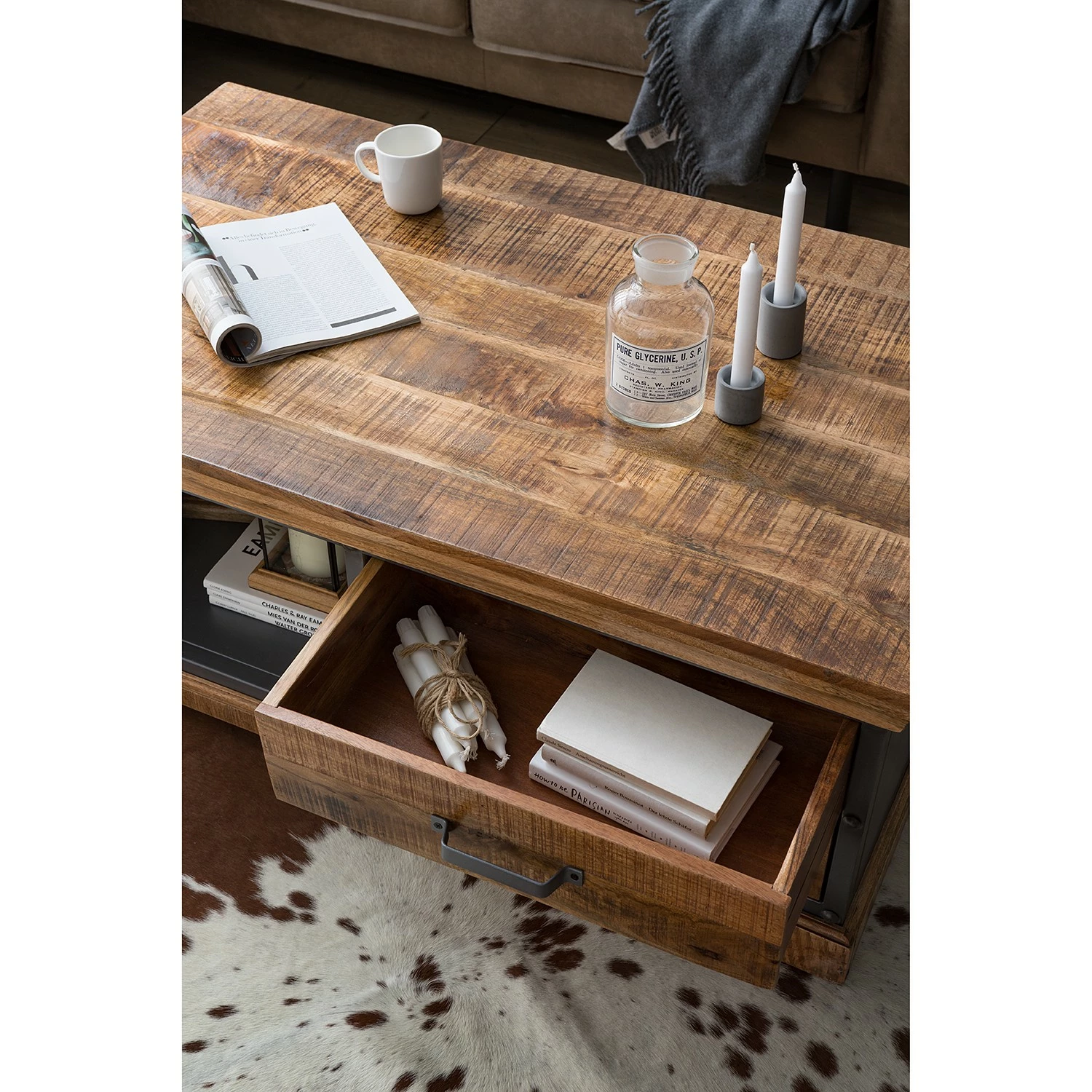 Ars manufacti Couchtisch Hunter - Mango massiv / Metall - Mango / Blaugrau 11 Ars manufacti Couchtisch Hunter - Mango massiv / Metall - Mango / Blaugrau – Bild 11