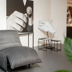 Jack & Alice Beistelltisch Daggett I (2er-Set) - Marmor / Metall - Marmor Schwarz / Marmor Weiß -Wohnzimmermöbel boutique en ligne 1000211415 200504 13491500034 MOOD DETAILS P000000001000211415 mood