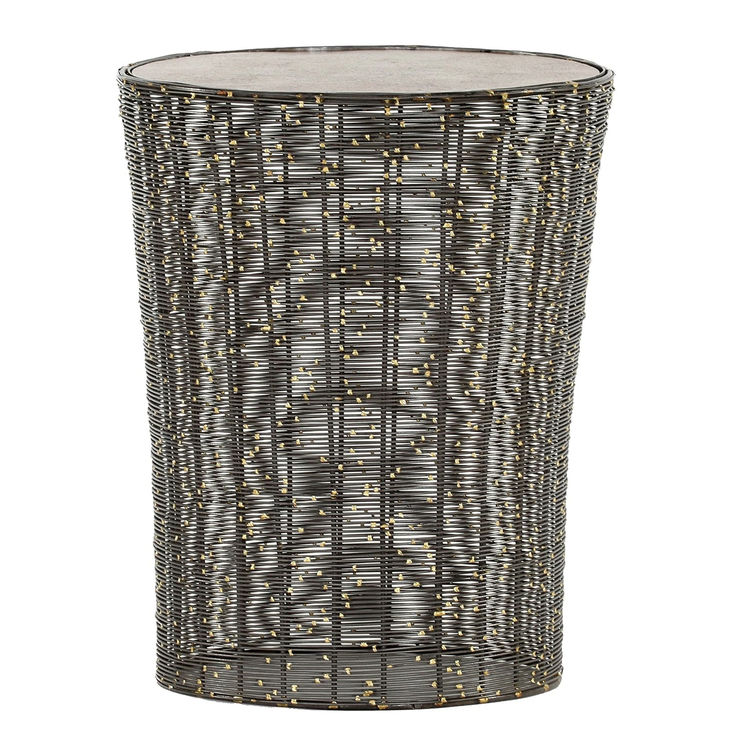 Jack & Alice Beistelltisch Crossett II - Aluminium / Eisen / Messing Antik / Schwarz 1 Jack & Alice Beistelltisch Crossett II - Aluminium / Eisen / Messing Antik / Schwarz