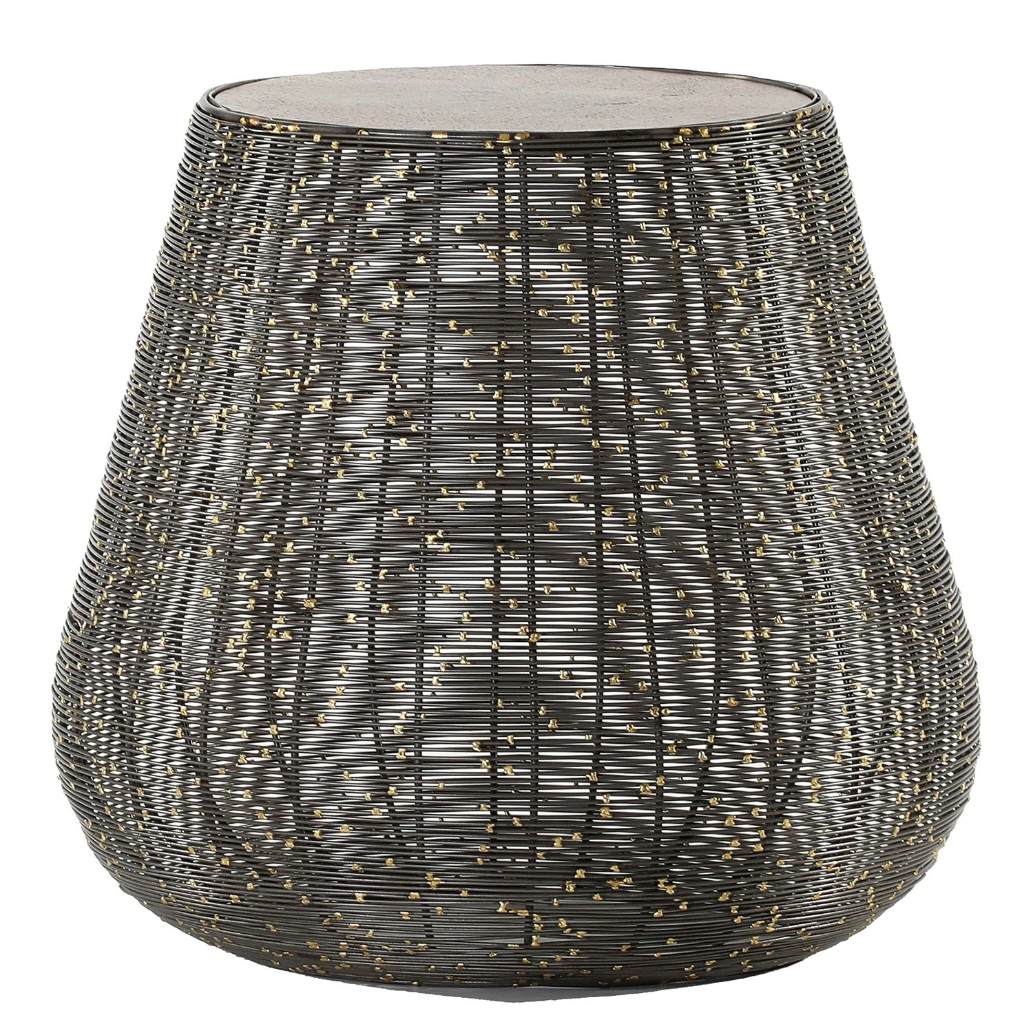 Jack & Alice Beistelltisch Crossett I - Aluminium / Eisen / Messing Antik / Schwarz 1 Jack & Alice Beistelltisch Crossett I - Aluminium / Eisen / Messing Antik / Schwarz