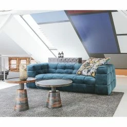 Naturoo Beistelltisch Brookwood V - Echtsteinfurnier / Sheesham massiv - Sheesham / Sheesham Blaugrau -Wohnzimmermöbel boutique en ligne 1000211422 200504 13492100055 MOOD DETAILS P000000001000211422 mood