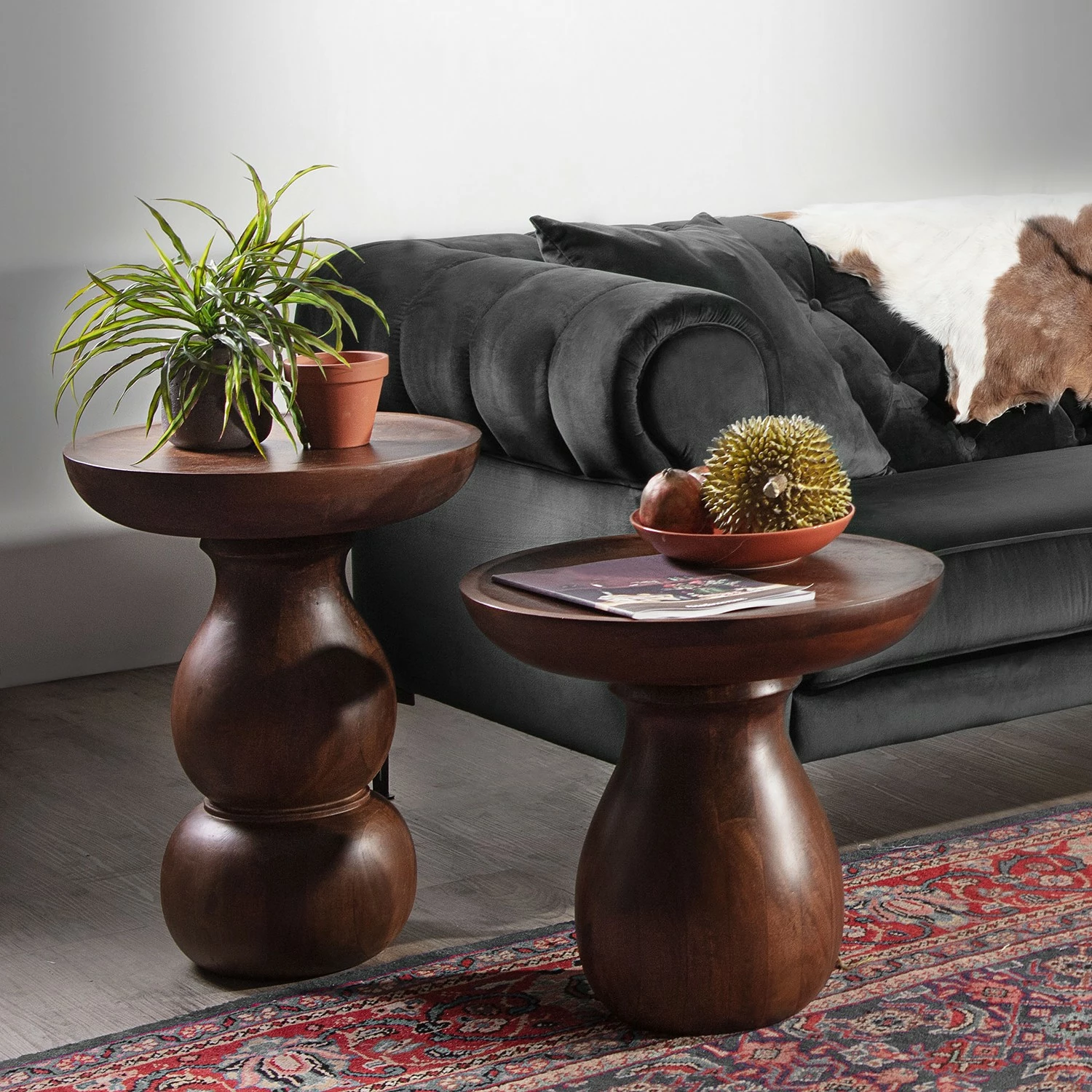 Naturoo Beistelltisch Brookwood I - Mango massiv - Mango Dunkel 4 Naturoo Beistelltisch Brookwood I - Mango massiv - Mango Dunkel – Bild 4