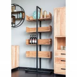 Red Living Regal Toome II - Akazie massiv / Metall - Akazie / Schwarz -Wohnzimmermöbel boutique en ligne 1000211445 200504 13494000161 MOOD DETAILS P000000001000211445 mood