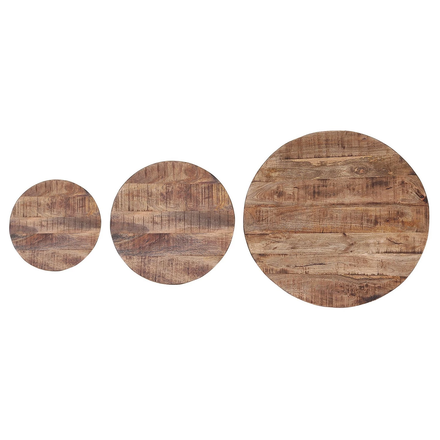 Red Living Beistelltisch Daggett II (3er-Set) - Mango massiv / Metall - Mango / Schwarz 4 Red Living Beistelltisch Daggett II (3er-Set) - Mango massiv / Metall - Mango / Schwarz – Bild 4