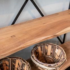 Red Living Regal Toome I - Akazie massiv / Metall - Akazie / Schwarz -Wohnzimmermöbel boutique en ligne 1000211451 200504 13494400189 DETAILS P000000001000211451