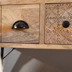 Red Living TV-Lowboard Latta I - Mango massiv / Metall - Mango / Schwarz -Wohnzimmermöbel boutique en ligne 1000211453 220316 030 DETAILS P000000001000211453