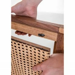 Naturoo Highboard Nyack - Mango massiv / Wiener Geflecht - Mango / Gold -Wohnzimmermöbel boutique en ligne 1000211487 210217 11364200012 DETAILS P000000001000211487